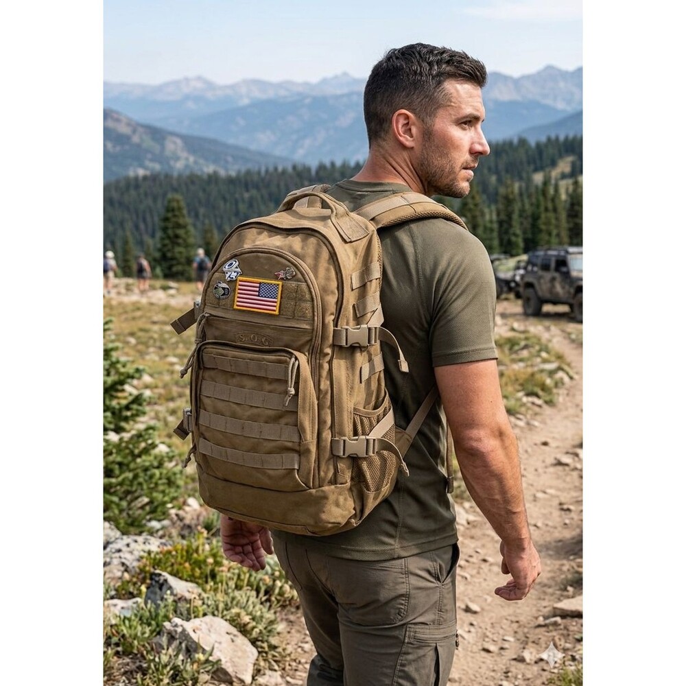 SOC Sandpiper Of California Three Day Pass Tactical Backpack Coyote Brown MOLLE